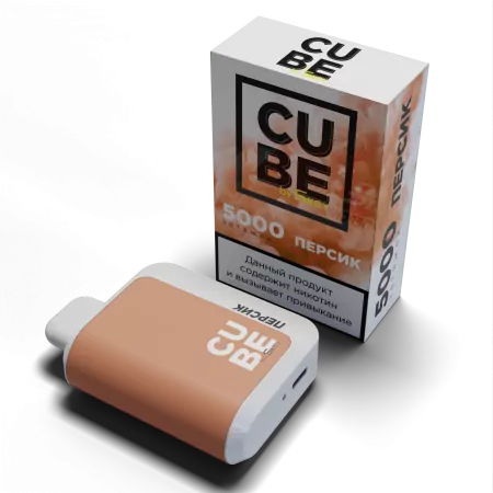 Одноразовая электронная сигарета Skey Cube 5000 - Персик M — фото 2