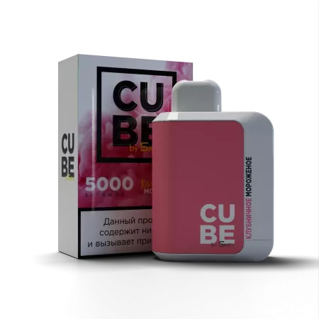 Одноразовая электронная сигарета Skey Cube 5000 - Клубничное Мороженное M
