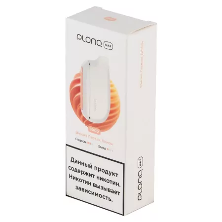 Одноразовая электронная сигарета Plonq Plus Max 6000 Вишня Персик Лимон M