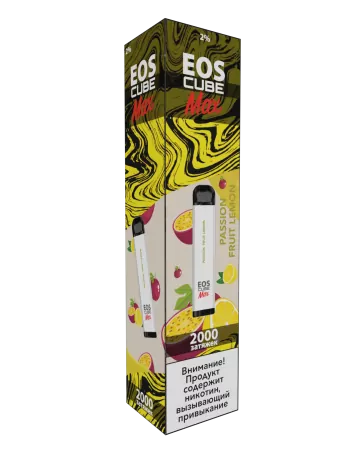 Одноразовая электронная сигарета EOS Cube Max 2% Passion Fruit Lemon