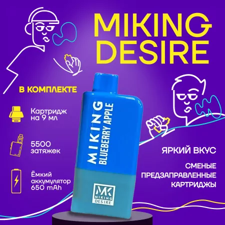 Стартовый набор Miking Desire 5500 - Энергетик Лимон M — фото 3