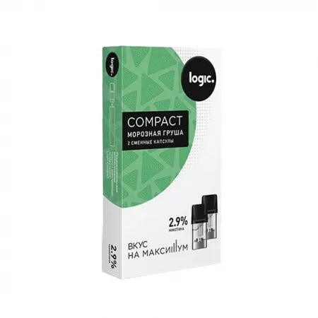 Картридж JTI x2 Logic Compact 1,6 мл, 29 мг (Морозная груша)