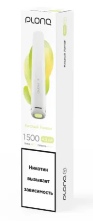 Одноразовая электронная сигарета Plonq Plus 1500 Кислый Лимон M
