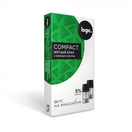 Картридж JTI x2 Logic Compact 1,6 мл, 29 мг (Мятный Бриз)