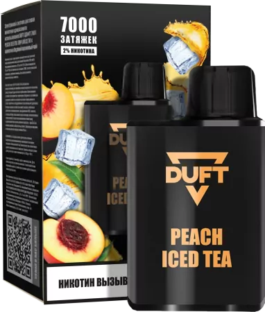 Одноразовая электронная сигарета Duft 7000 Peach Iced Tea M